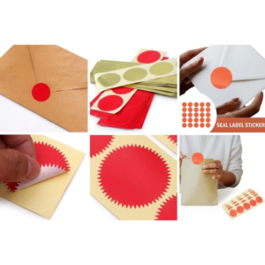 Averi Envelope Seal Sticker Red