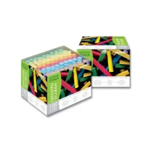 MUNGYO Color Chalk, Fine Quality, Card Box, 100 Pcs