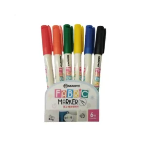 Mungyo Fabric Marker 6 Color Set