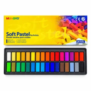 MUNGYO Square Soft Pastel, Half Stick 32 Colors