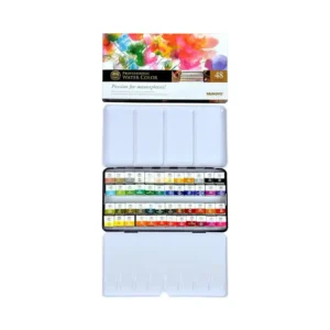 MUNGYO Water Color Metal Case 48 Colors Half