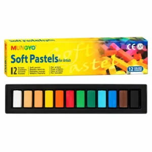 MUNGYO Square Soft Pastel, Half Stick 12 Colors