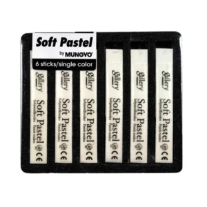 MUNGYO Soft Pastel-6 Stick Single Color BLACK/WHITE