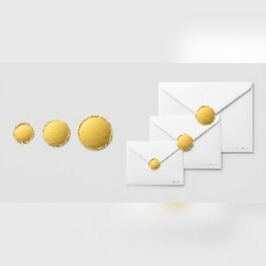 Averi Seal Sticker Small Gold Silver 100