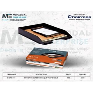 Designer Classic Opaque Tray Single
