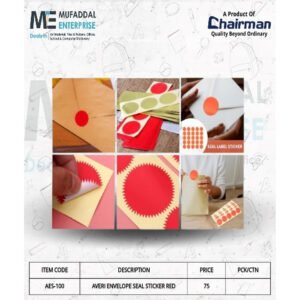 Averi Envelope Seal Sticker Red